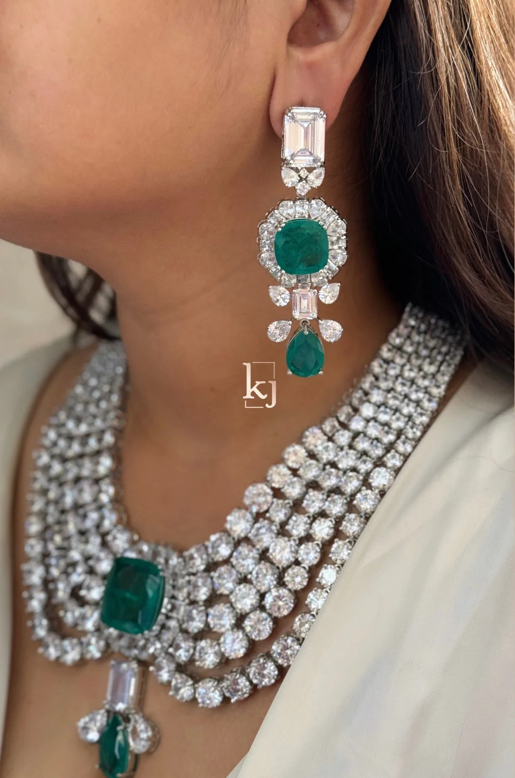 Elise Bridal necklace set - Image 3