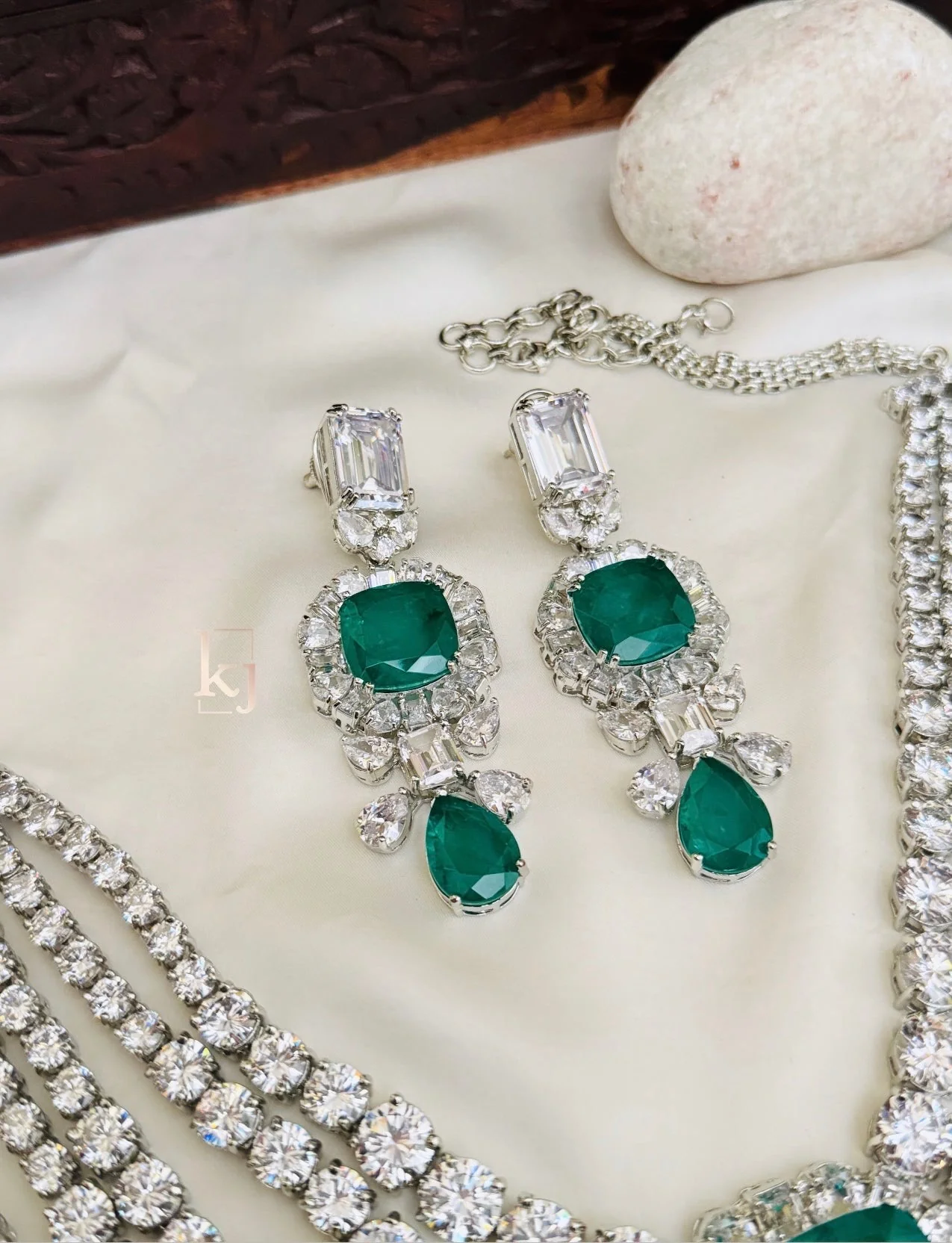 Elise Bridal necklace set - Image 4