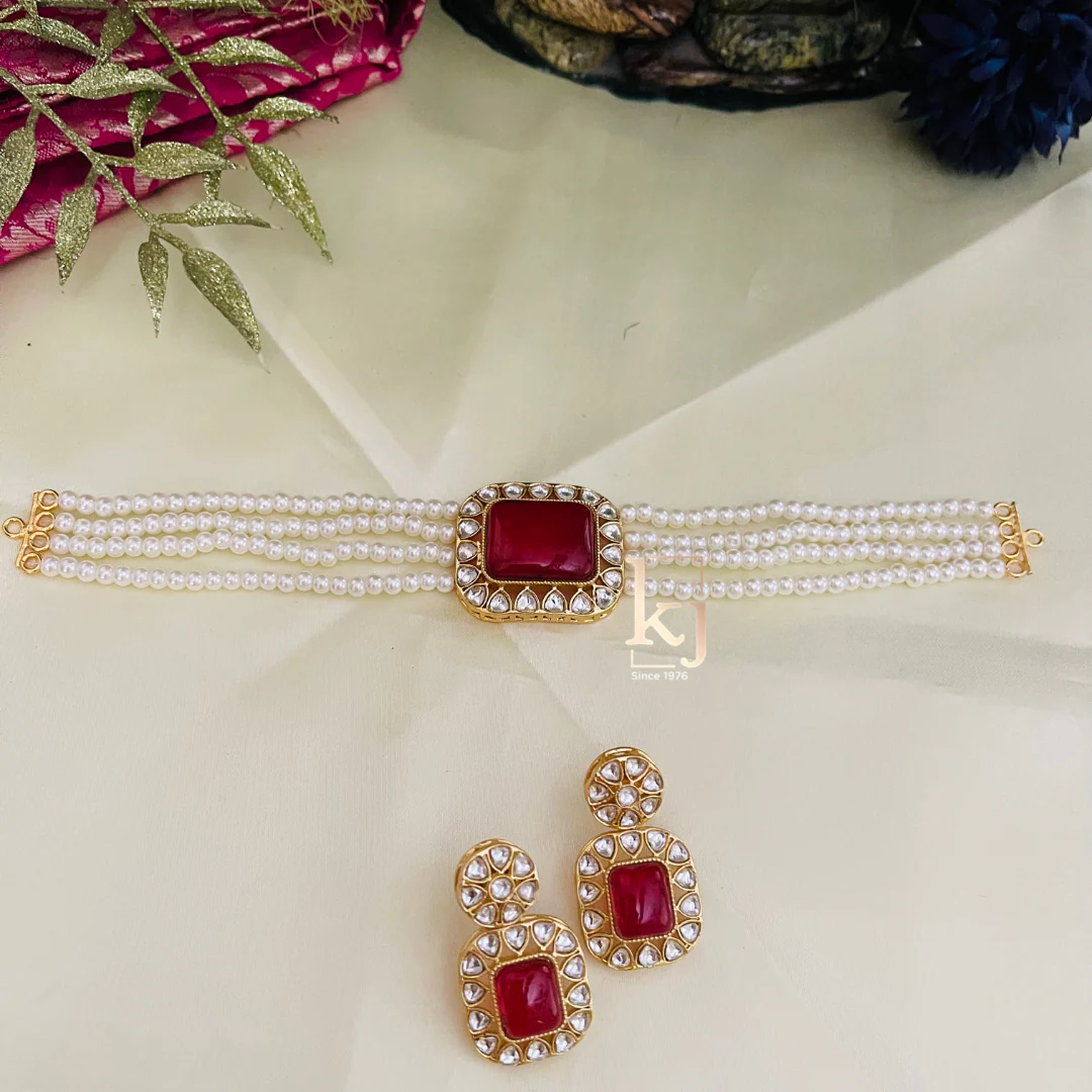 Farisha Stone Chokers Set - Image 12